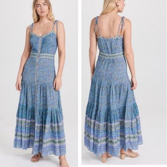 NWT Veronica Beard Windansea Paisley Maxi Dress Size Medium - Picture 2 of 6